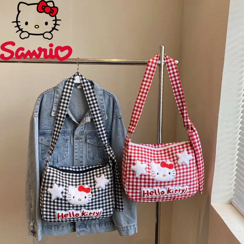 

Hellokitty New Women's Handbag Fashion High Quality Women's Shoulder Bag Cartoon Leisure Large Capacity Girls' Shopping Bag