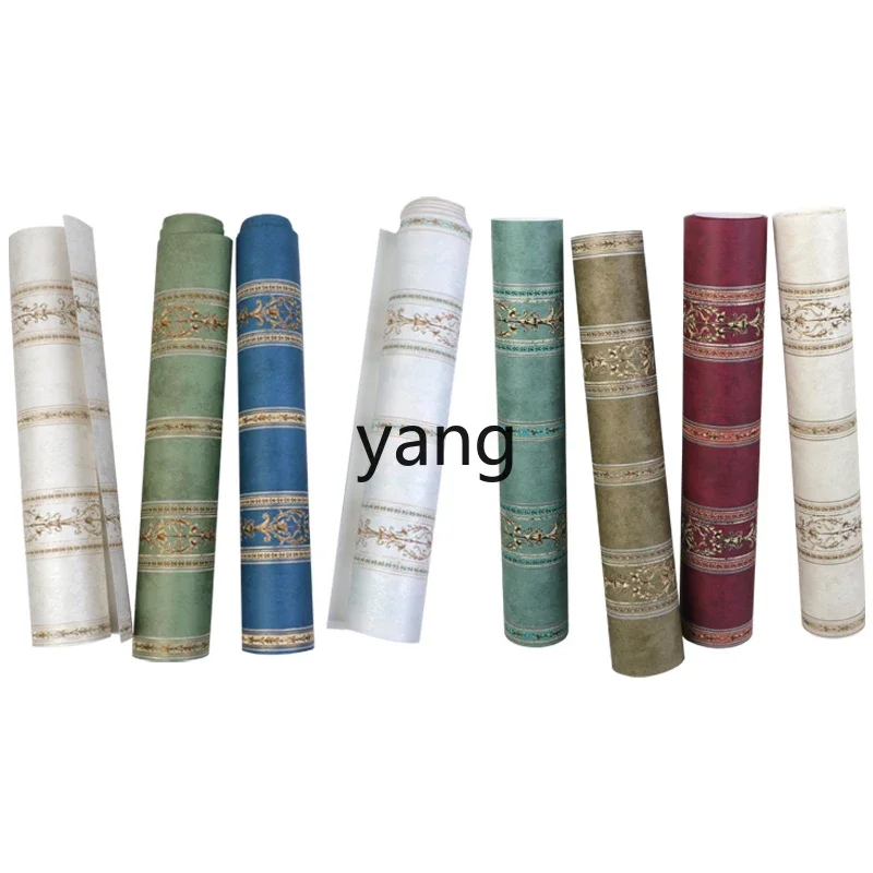 

Ltt Embossed Wallpaper Luxury Bedroom Living Room TV Background Striped Wallpaper Vintage Green
