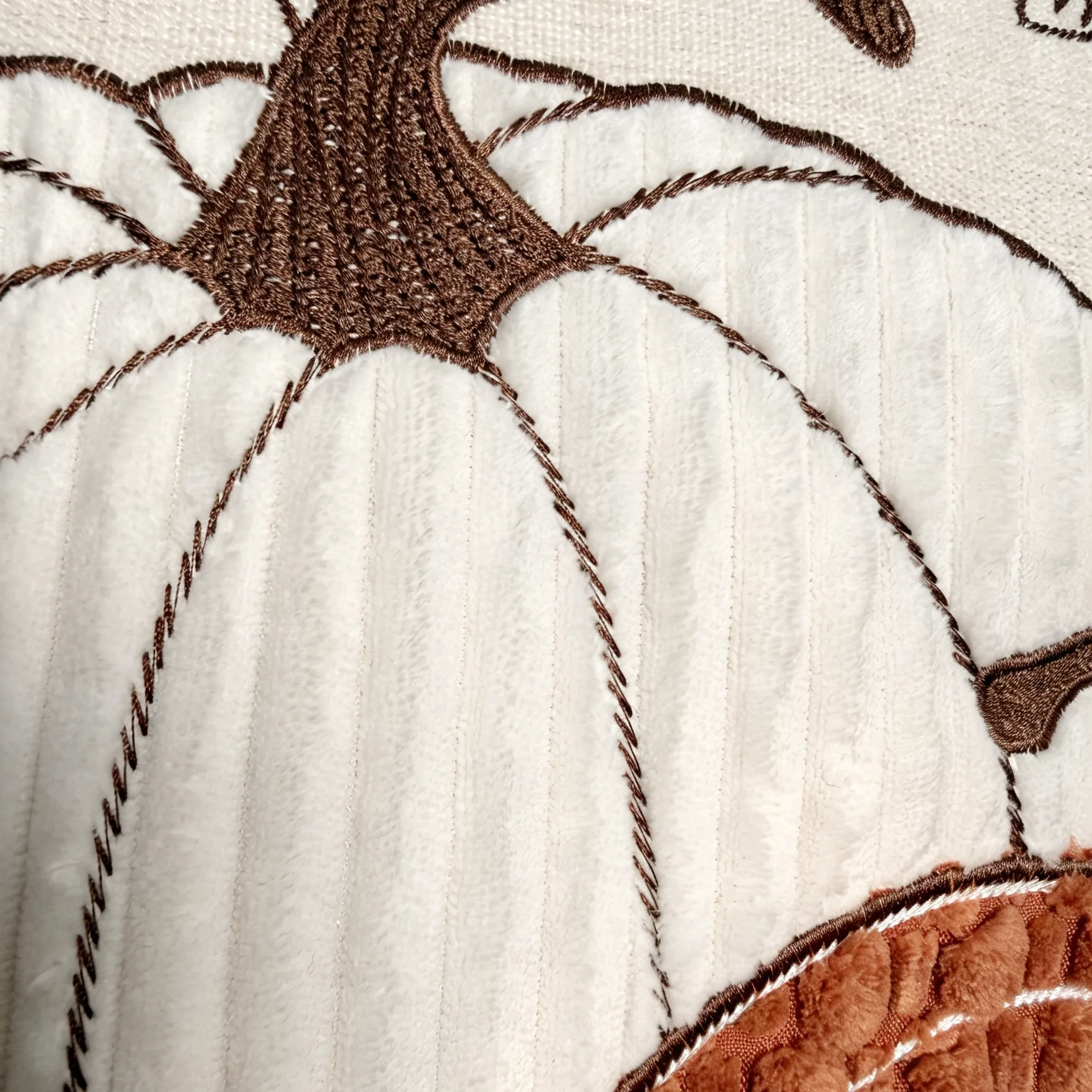 Harvest Bestickter Kürbis-Kissenbezug Cojines Wohnzimmerdekoration Chenille Einfacher Kissenbezug Thanksgiving-Kissenbezüge – Detail 10