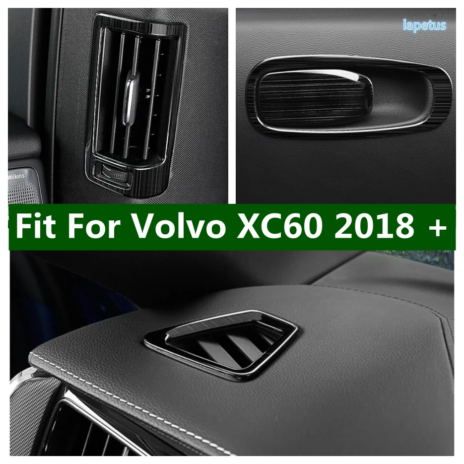 Stainless Steel Glove Storage Box Handle Door Midrange Speaker Tweeter Cover Trim Fit For VOLVO XC60 2018 - 2024 Car Accessories