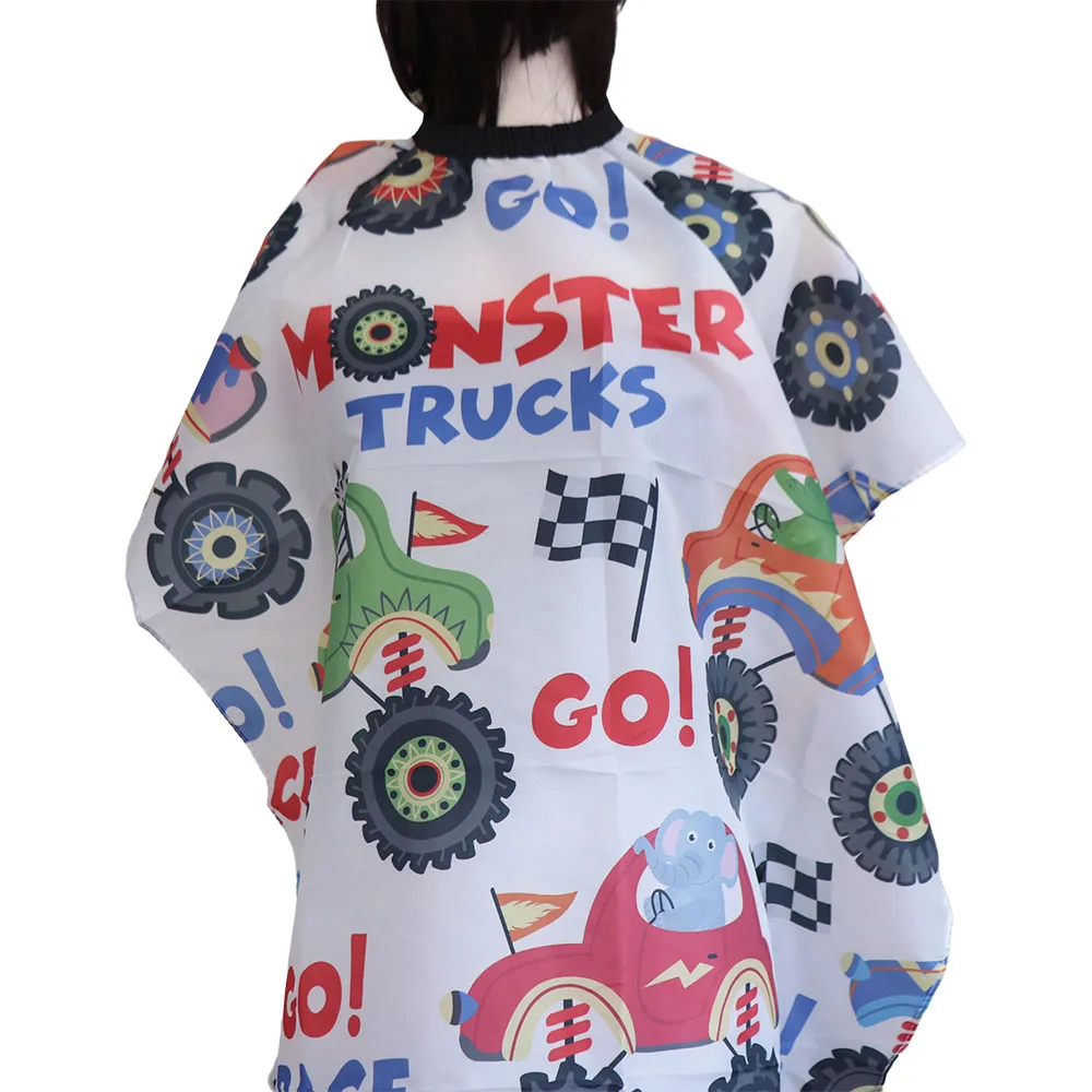 

Профессиональный детский парикмахерский пеньюар с мультяшным рисунком, милый, мягкий, водонепроницаемый, для стрижки и окрашивания волос