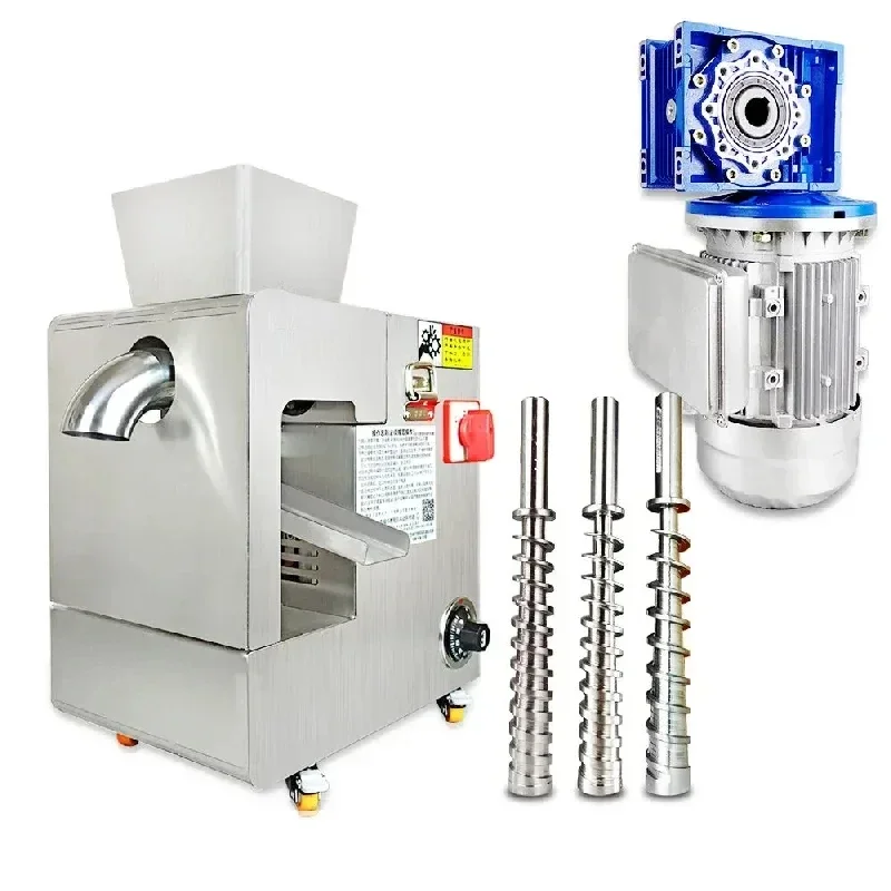 Oil Press Machine Stainless Steel Olive press expeller Commercial cold Hot oil dispenser 220v