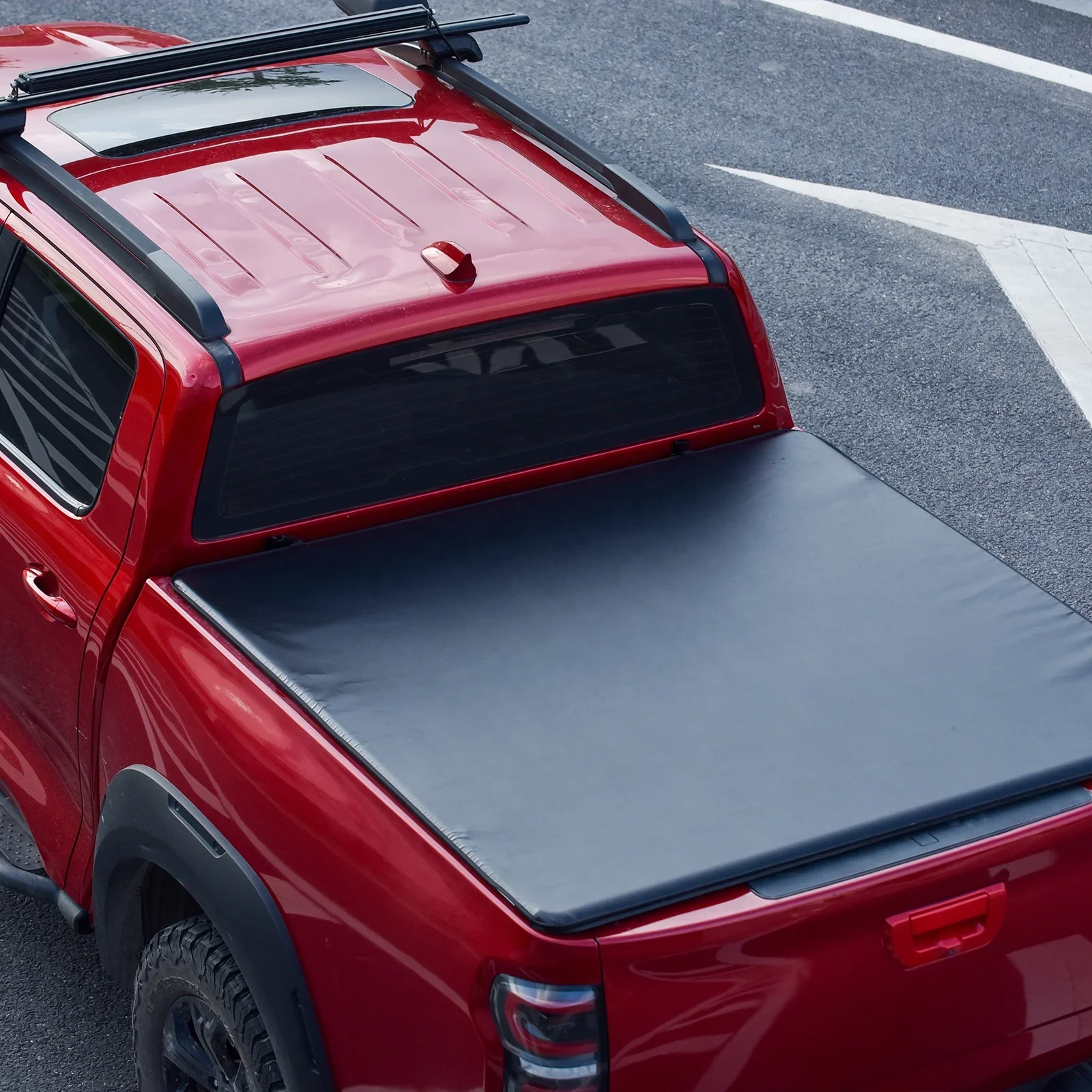 Custom pick up truck Soft vinyl roll up tonneau cover for 2020  tacoma 5ft 6ft truck bed tonneau covers