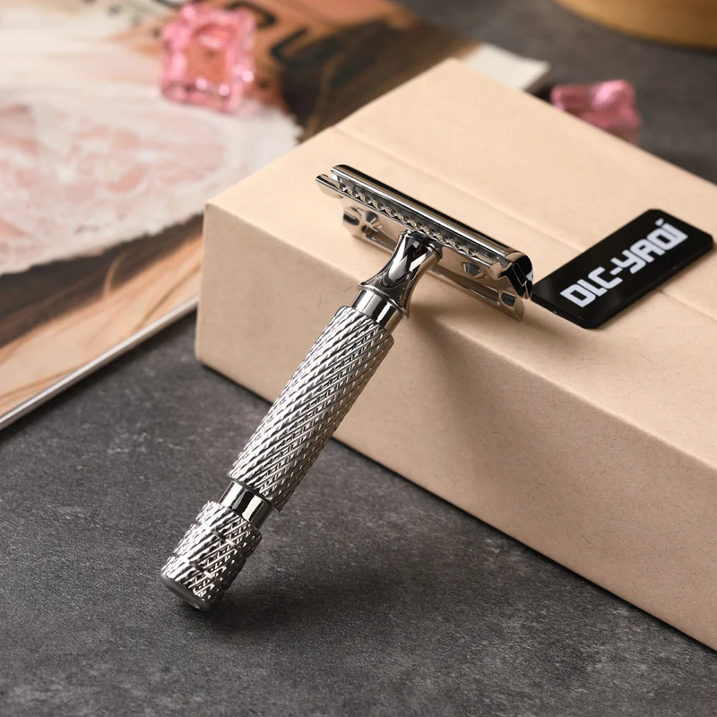 YAQI PILOT Stainless Steel Safety Razor -  0.95mm Blade gap Durable High quality Men's Grooming Shaving Tool