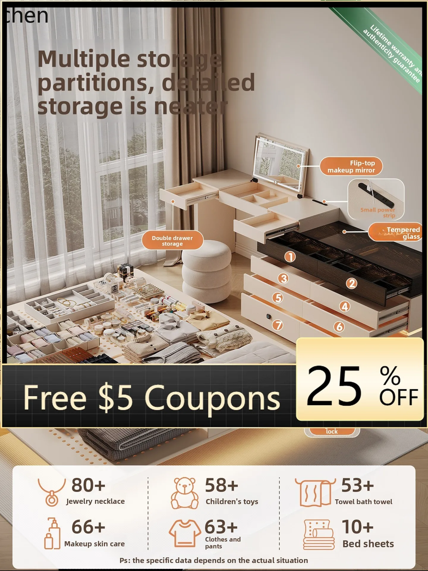 

small apartment corner dresser desk bedroom single makeup rotating bedside table