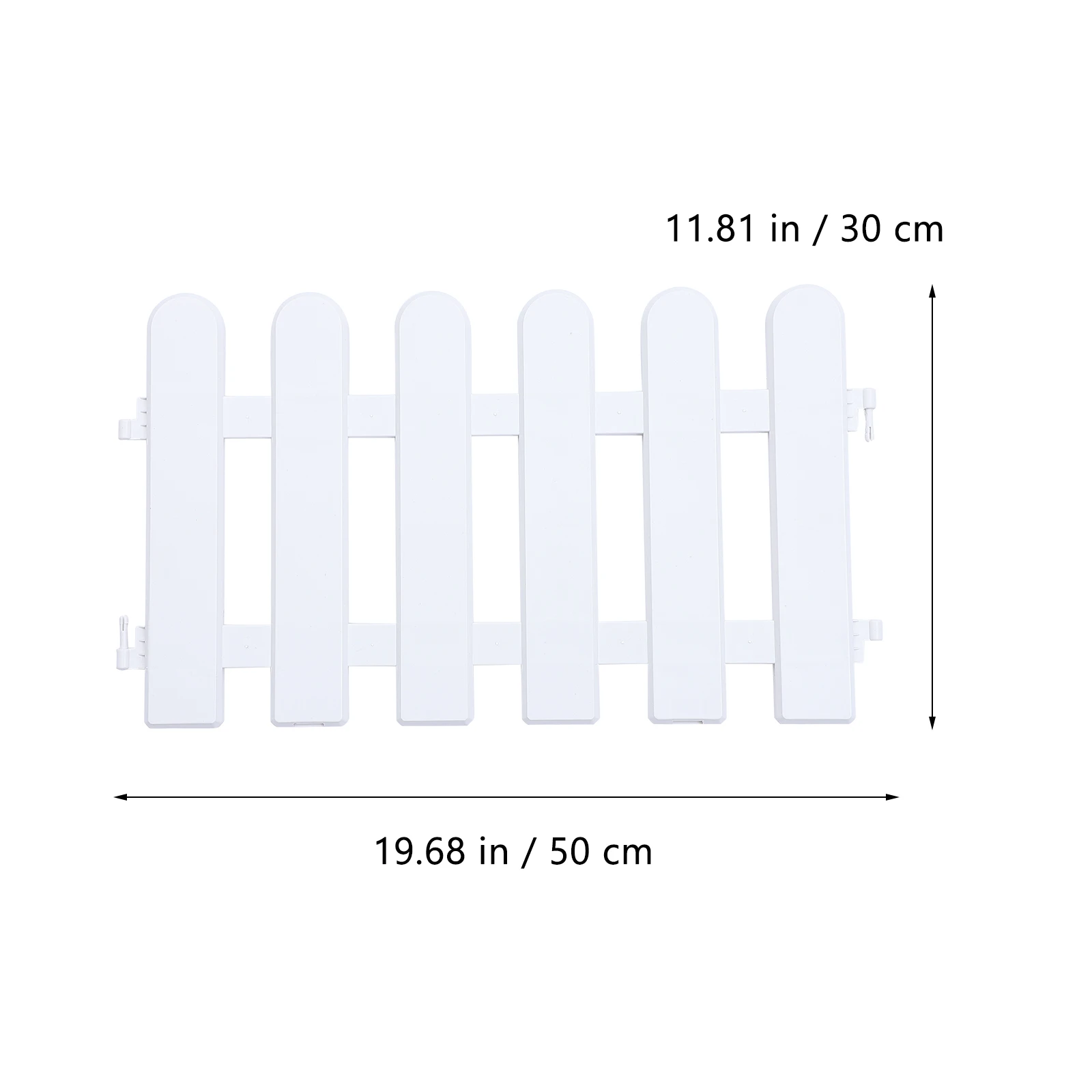 5Pcs Ogrodzenie ogrodowe Obrzeże Trawnik Biała dekoracyjna kostka Plastikowa bariera zewnętrzna Kwiat Ogrodzenia dla zwierząt Panele ogrodowe