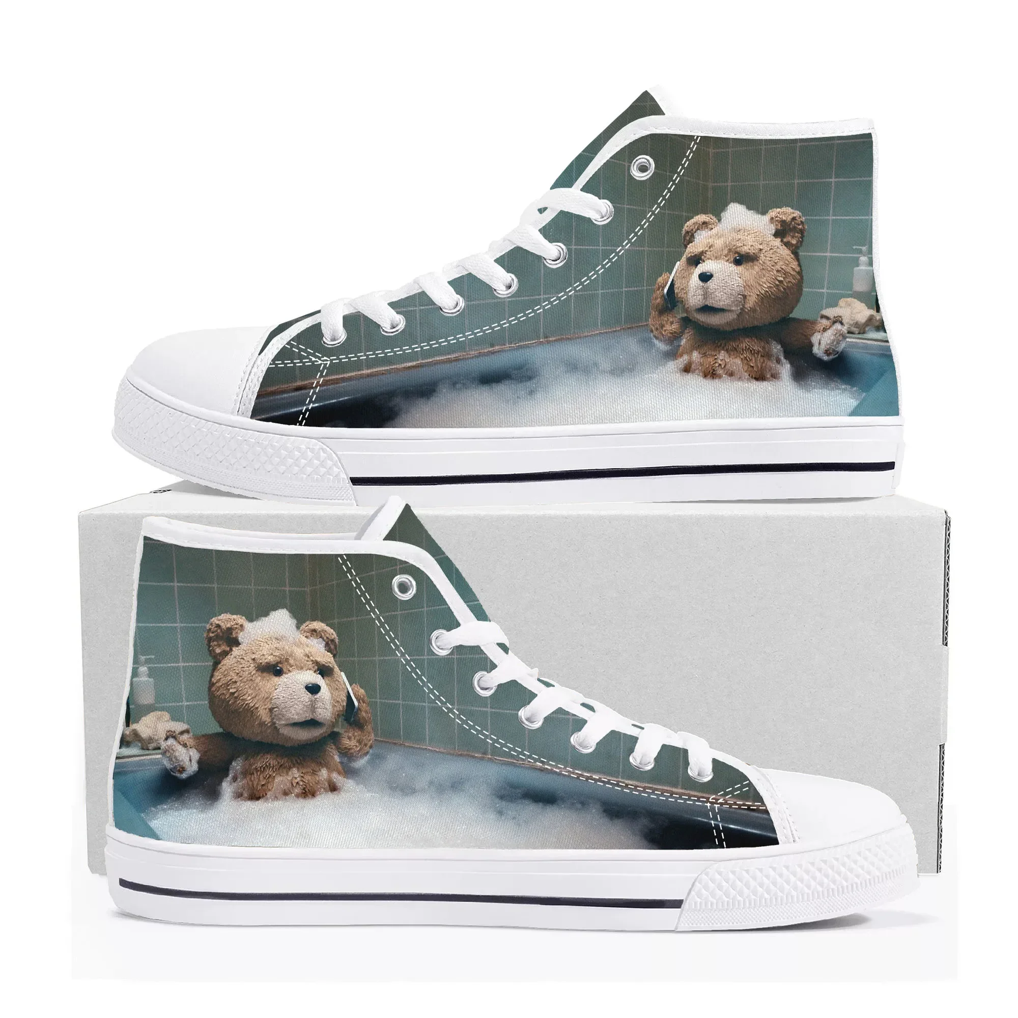 

Кеды унисекс Ted Bear Movie Beer Bath High Top, повседневные, из канваса, на заказ, с возможностью индивидуального дизайна