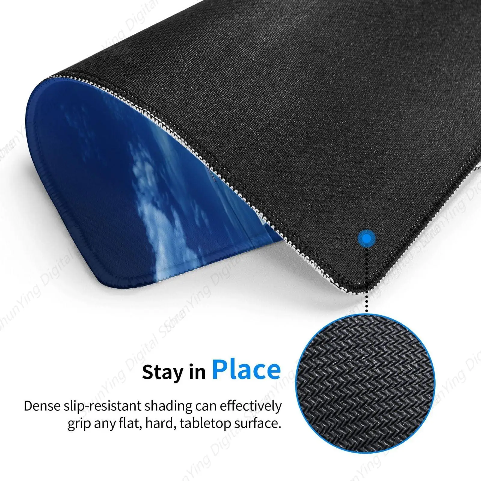 Anti Slip Rubber Base Mouse Pad Blue Swimming Pool Mouse Pad Suitable For Gaming Office Laptops 18*22cm