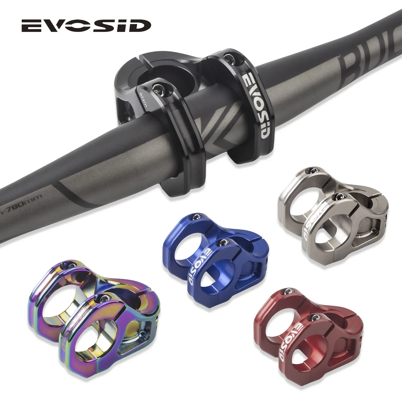 EVOSID MTB Stem 35mm Short CNC Hollow Alloy Ultra-Light High Strength for Downhill/Trail Riser Handlebar