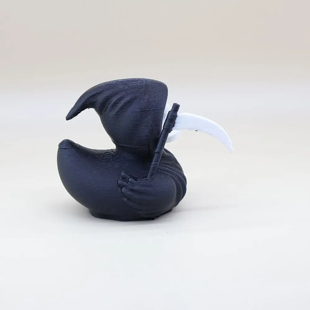 3D Printed Halloween Duck Anime Figure Handicraft Model Spooky Halloween Duck Figurine Ornament PLA Grim Reaper Duck Ornament
