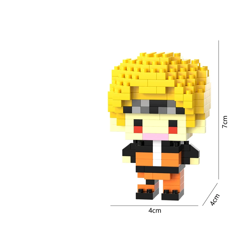 26 أنماط جديدة كارتون أنيمي اللبنات صغيرة لطيف مصغرة الطوب الحلي الجسيمات الصغيرة لعب الأطفال #3