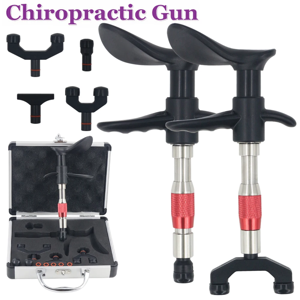 

Chiropractic Adjusting Tools New 4 Head 10 Level Manual Physical Pressure Massage Therapy Spine Correction Gun Spinal Massager