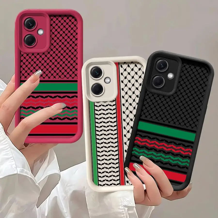 Hot Hattah Keffiyeh Fashion Shockproof Phone Case for Xiaomi Mi 11 Lite 12T Pro Poco X3 Pro X3 NFC X5 Liquid Soft Back Cover