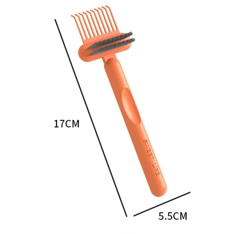 2In1 Comb Cleaning Brush Hairbrush Cleaner Rake Comb Embedded Tool Mini Hair Dirt Remover For Removing Hair Dust Home Salon Use