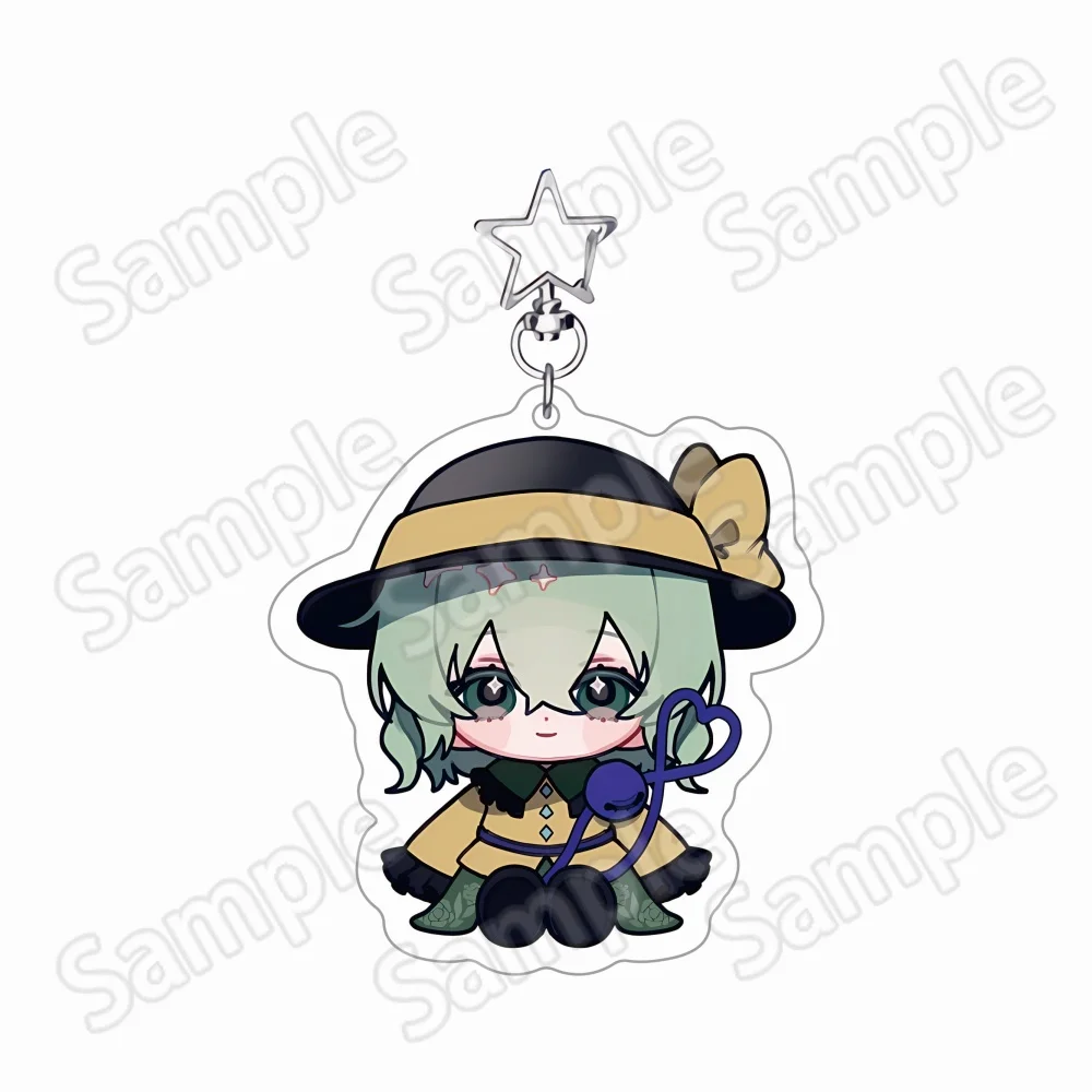 Touhou Project Koishi Cirno Yuyuko 6-10cm Acrylic Stand Keychain Anime Desktop Ornament Collectible Fan Gift