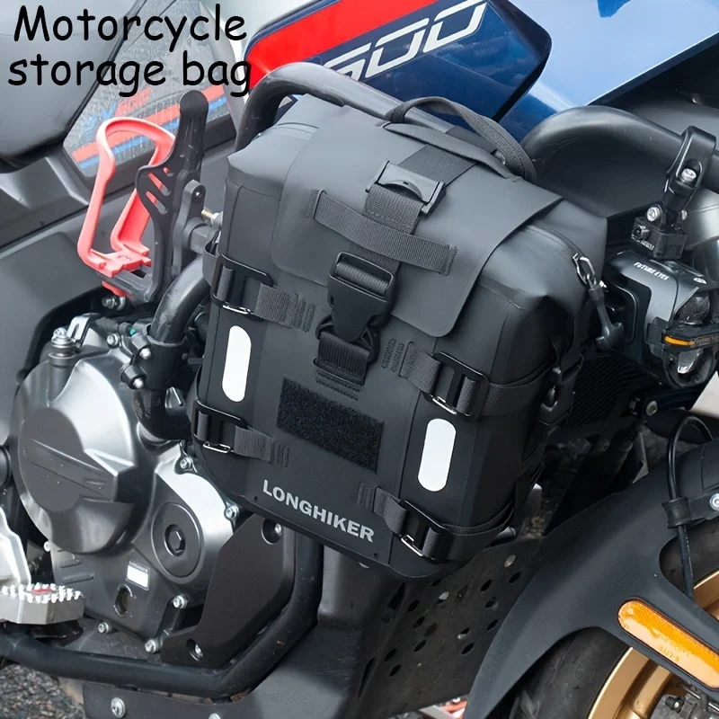 Motorcycle Sealed Zipper Guard Bag Frame Crash Bar Pack Outdoor Cycling Tool Placement Bag