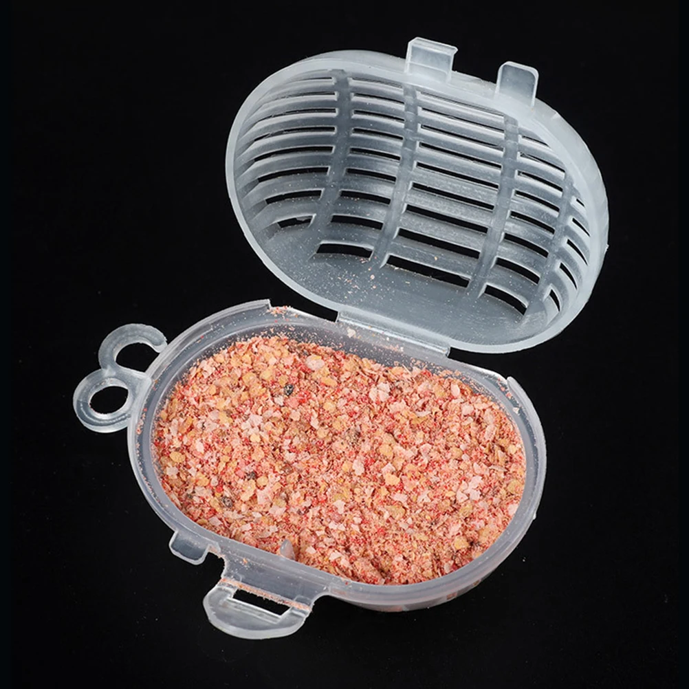 

100 Pcs Bait Cage Fish Trap Cages Holder Fishing Feeder Plastic Traps Container