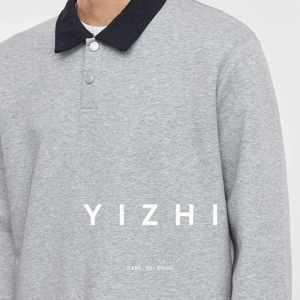 Fashion Men's Lapel Long Sleeve T-shirt 2025 Spring and Autumn New High Quality Brand Loose Long Sleeve Top Men's Polo Shirt