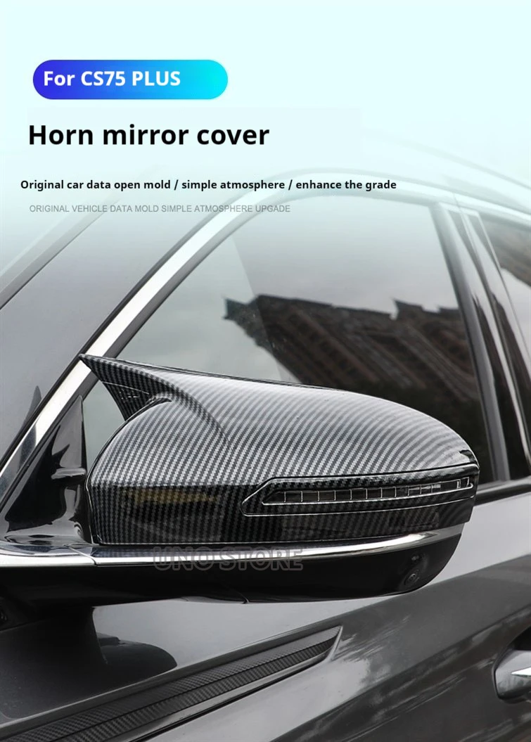 Car Rear view Mirror Trim Side Door Rear View Mirror Cover Mirror shell for Changan CS75 cs75 plus