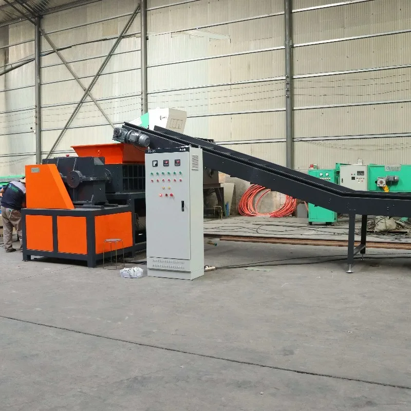 Industrial Aluminum Profile Twin Shaft Shredder Iron Scrap Steel Iron Metal Shredder Machine for Recycling