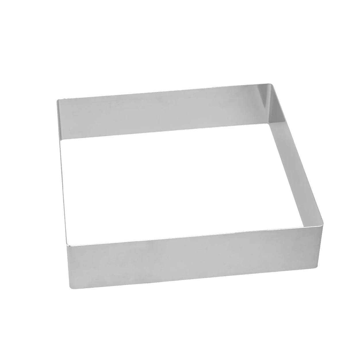 

Premium Stainless Steel Cake Ring 22Cm Silver Mousse Cutter Baking Mold Reusable Non-Stick For Dessert Cookie Fondant Clay Craft