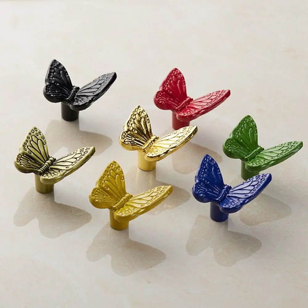 

Creativity Single Hole Antique Cabinet Knob Butterfly Zinc Alloy Door Pull Handles Honeybee Starfish Drawer Knobs Furniture