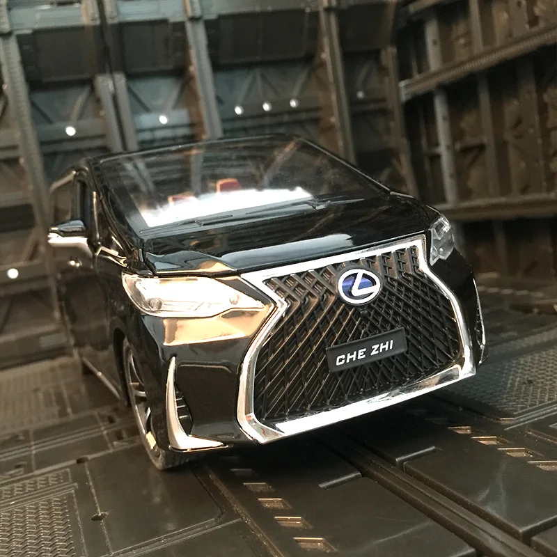 1:24 Lexus LM300H alloy car model doors and the front hood and trunk door can be opened has simulated sound and lighting view 2