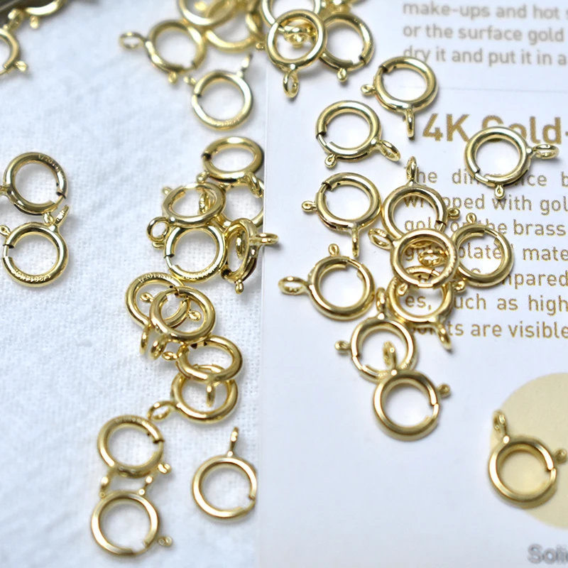 14K Goldfilled Federringverschlüsse Haken Großhandel Zubehör für Armbänder Halsketten Herstellung Handgemachte Schmuckherstellung – Detail 18