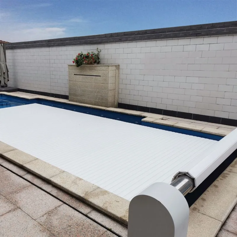 above-ground swimming pool automatic computer polycarbonate remote control swimming pool cover