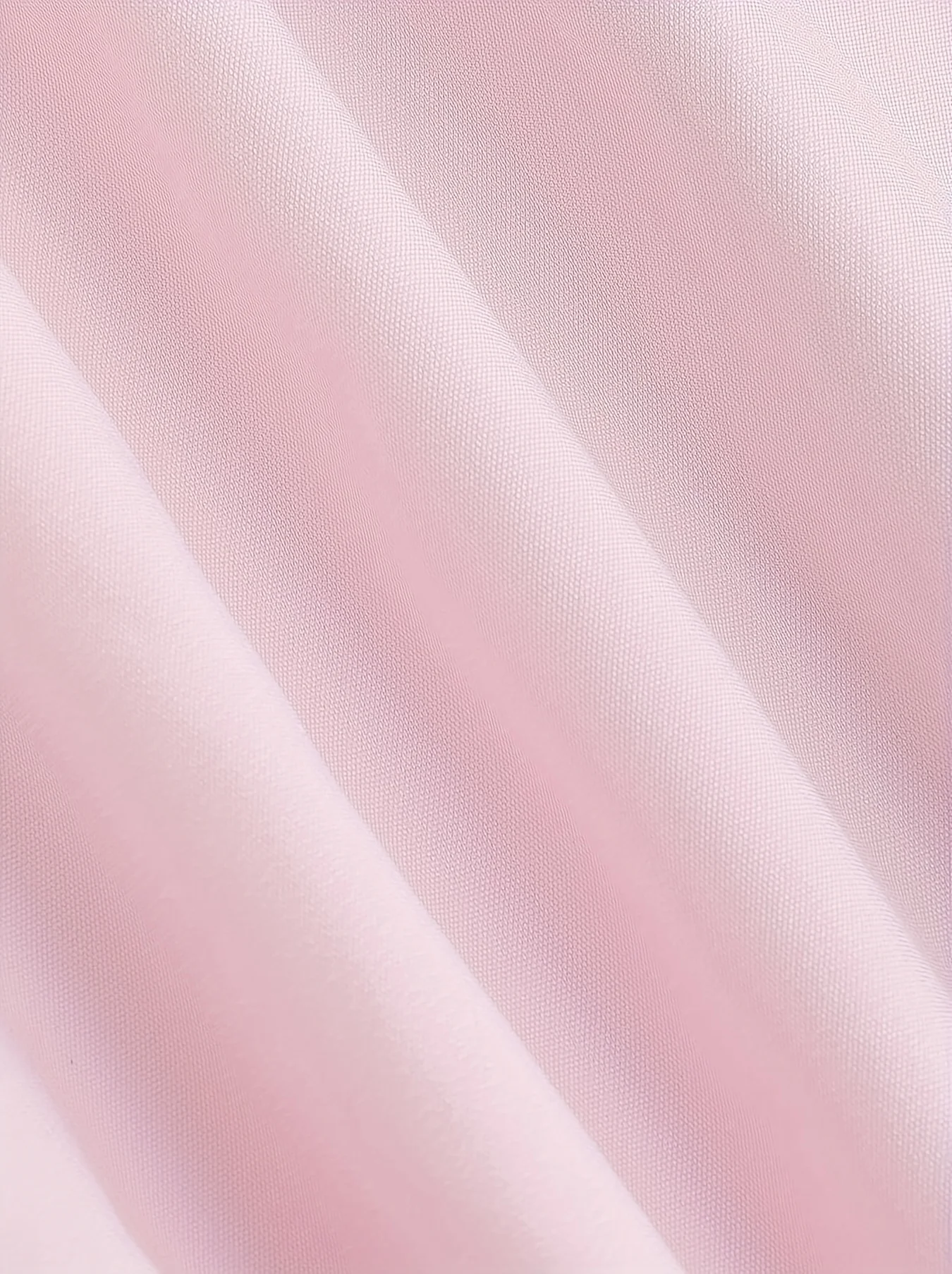 กางเกงลำลองผู้หญิงสีชมพูทรงโอเวอร์ไซส์ ผ้าทอ สวมใส่สบาย ทรงหลวม เอวสูง ทรงขาตรง สีชมพู