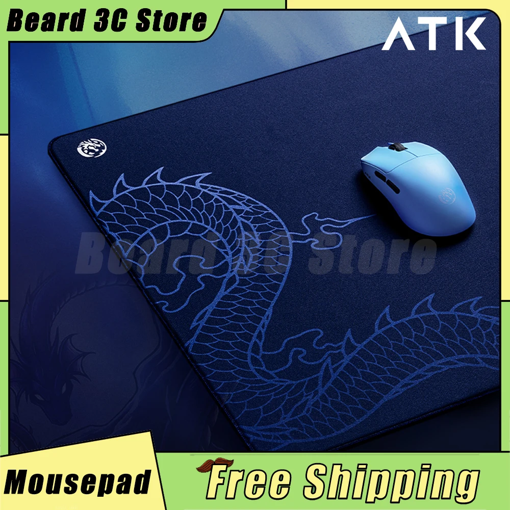 ATK LEV Gaming Mousepad XSOFT Poron Primer Composite Fiber Surface Sinking Edging Non-Slip FPS Mouse Pad PC Accessories Custom