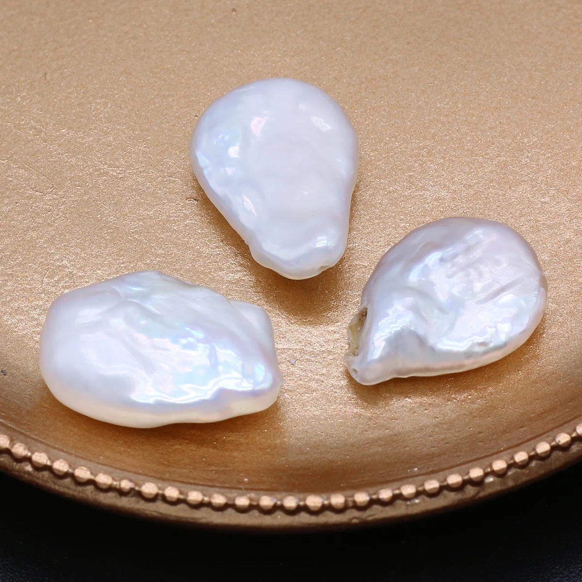 Natural Freshwater Pearl Baroque Pearl Beaded Geometry Spaced Loose Beads for Jewelry Making DIY Necklace Bracelet Accessories