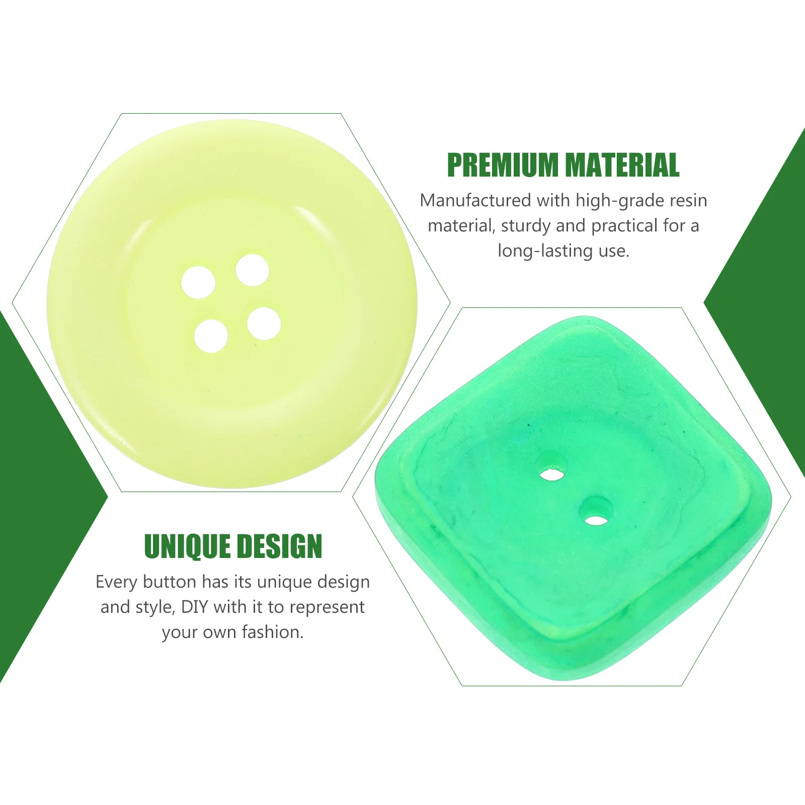 

1Set Resin Colored Buttons DIY Sewing Round Multi-Size Buttons Clothes Button Ornaments Crafts Clothes Button Ornaments