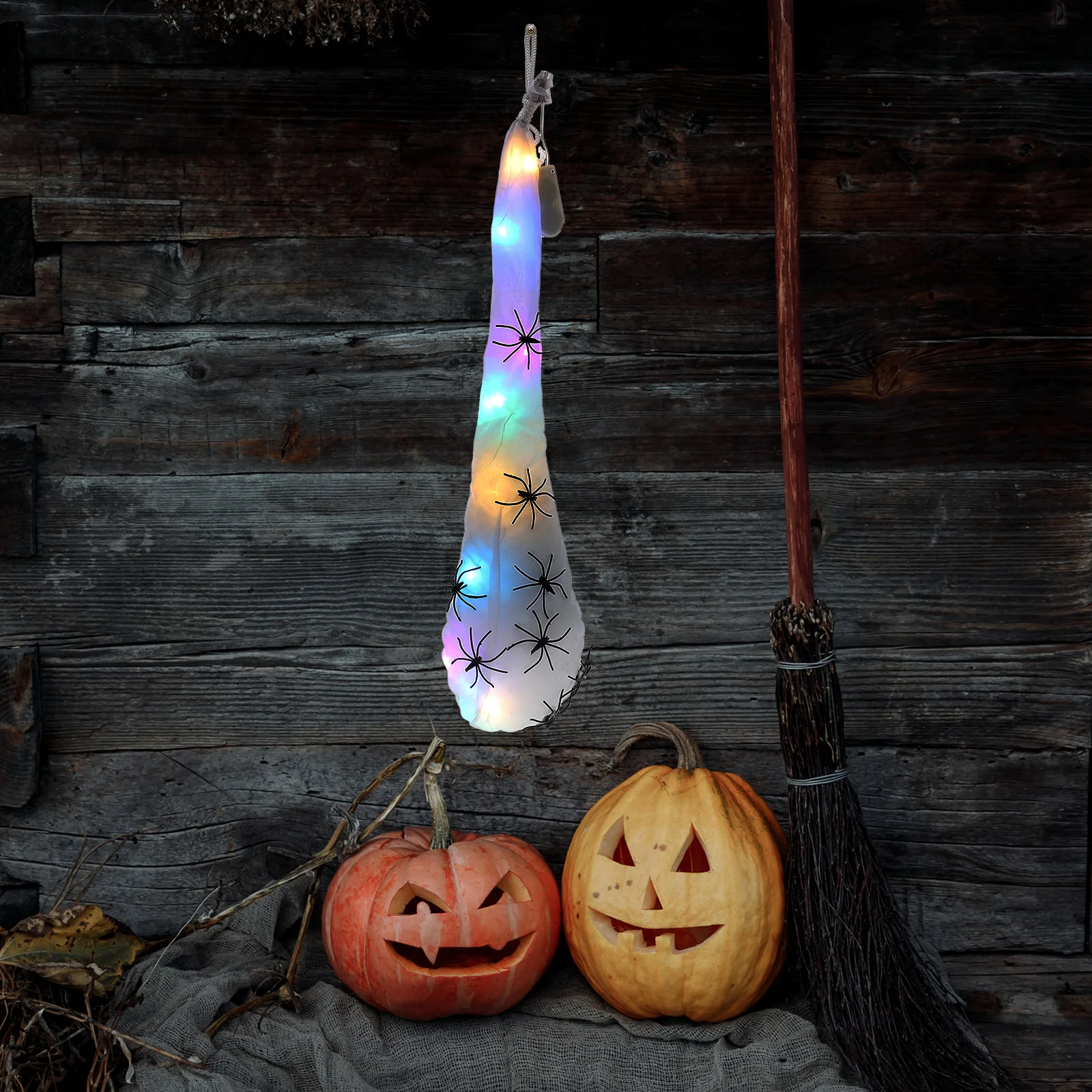 

Luminous Spider Copper Wire Lamp Glow Dark Halloween Decor Egg Sack Spider Egg Sack Hanging nament Festive DIY Party