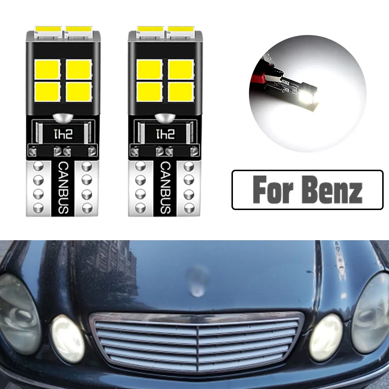 2pcs LED Clearance Light Parking Lamp W5W T10 For Mercedes Benz X164 X166 X204 W163 W164 W166 W251 V251 W220 W221 C216 R129 R230