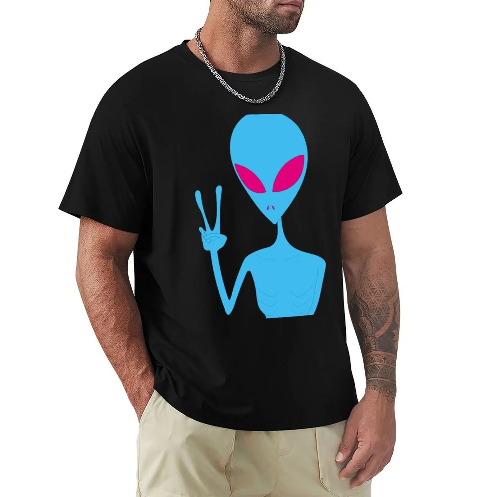 

Acid Peace Alien T-Shirt Lightweight Running Sports T-Shirt
