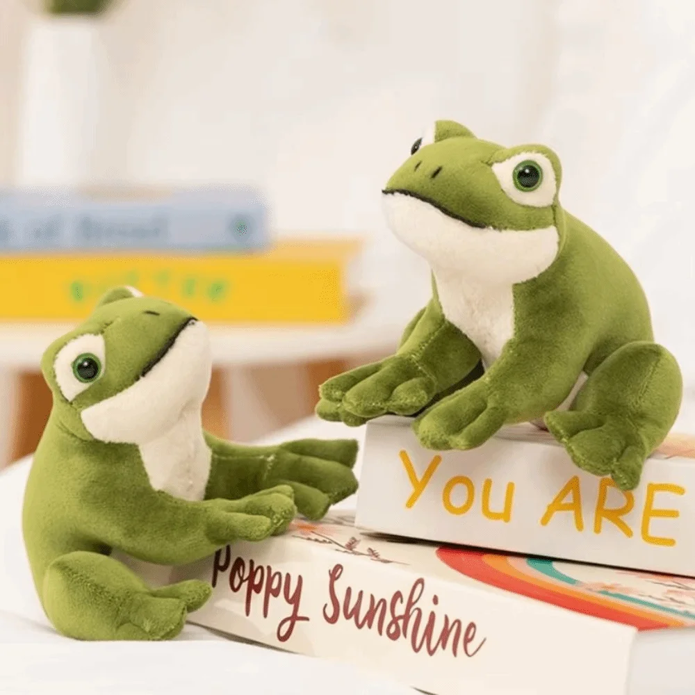 

Cartoon Anime Green Frog Plush Toy Collection PP Cotton Mini Frog Plush Doll 12cm Funny Cartoon Frog Stuffed Toy Christmas