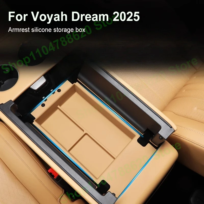 

For Voyah Dream 2025 Armrest Silicone Storage Box Central Control Stowing Tidying Interior Accessories