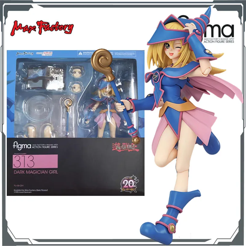 Max Fabriek Originele Figma Dark Magician Girl 15 cm Anime Actiefiguren Speelgoed voor Jongens Kerstcadeau Collectible Model Ornamenten