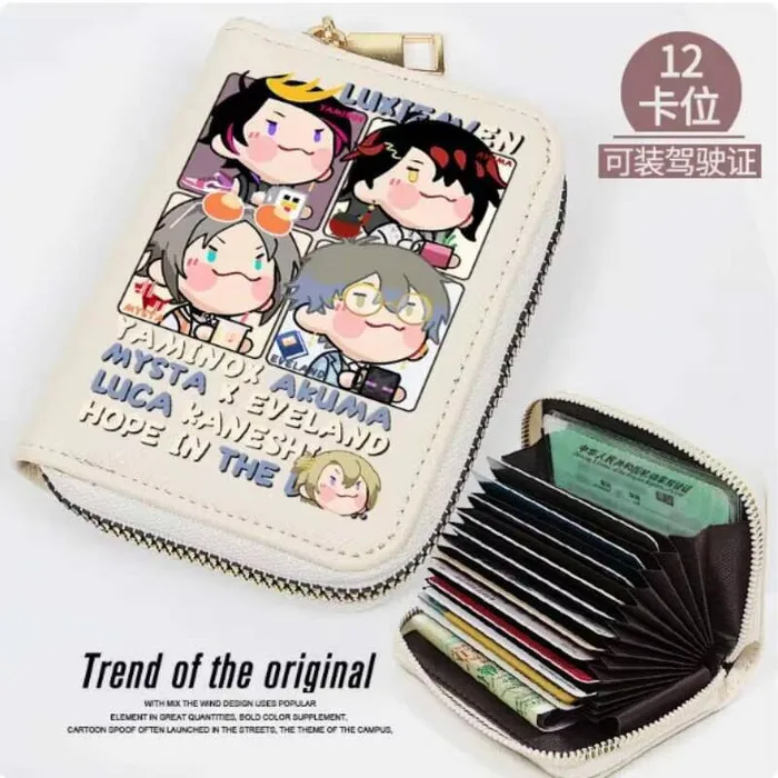 

Anime Luxiem Shu Vox Fashion Wallet PU Purse Card Coin Zipper Cash Holder Bag Cosplay Gift B2283 Anime