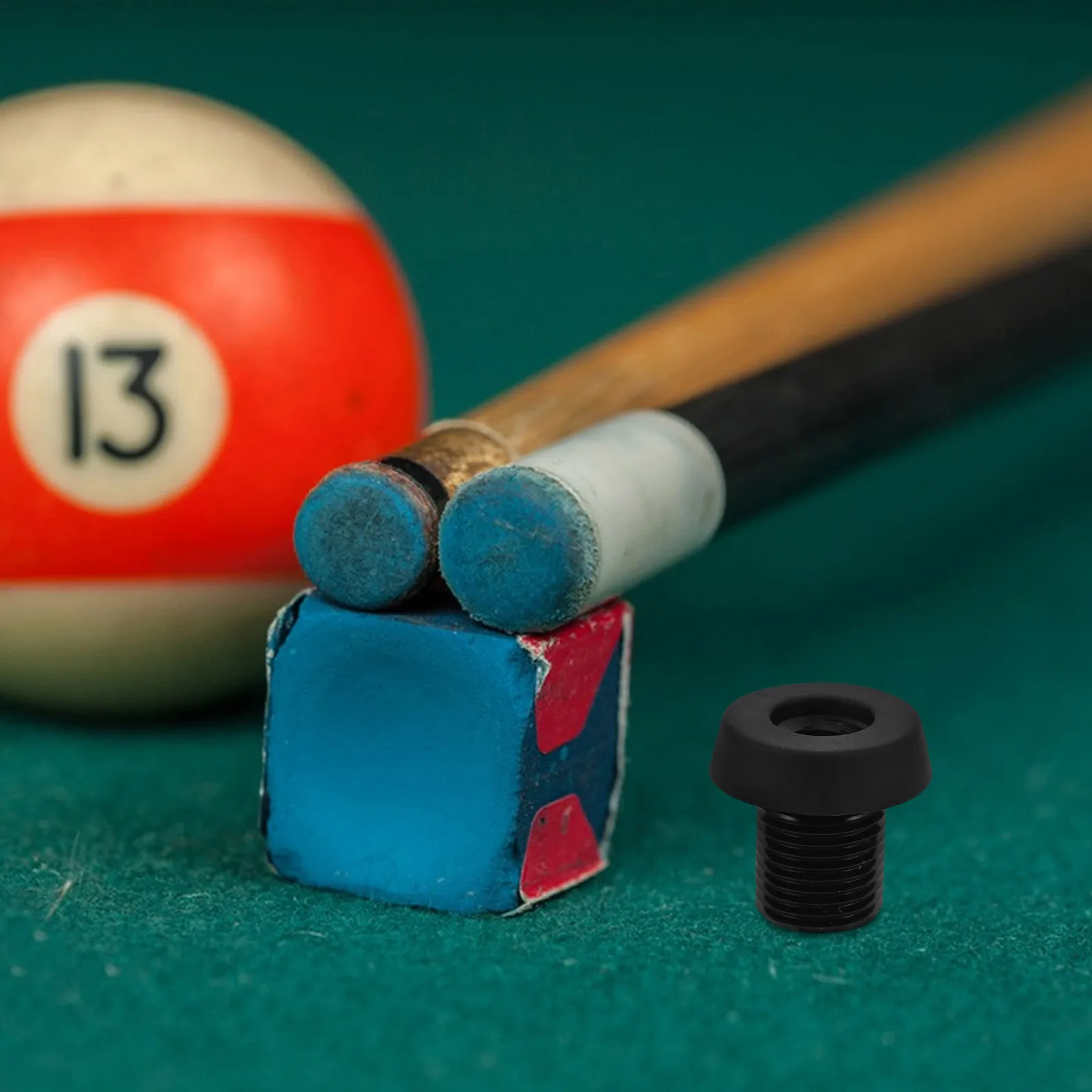 

1pcs Pool Cue Bottom Cover Black Rubber Bumper Plug For Snooker Billiards Stick Tail Pad End Protector Replaceable Joint