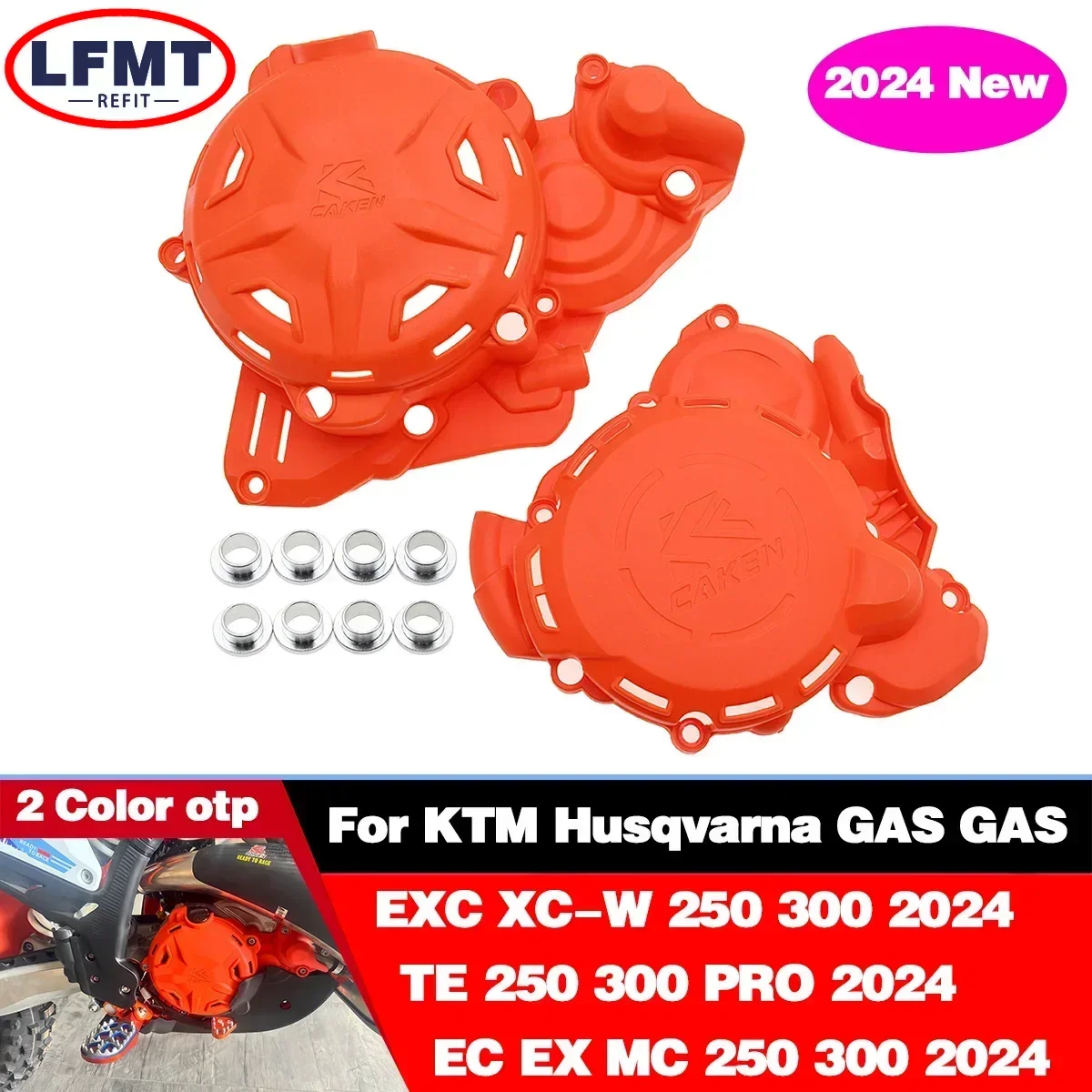 

Motorcycle Engine Cover Clutch Magneto Protector For GAS GAS EX EC MC Husqvarna TE TX FC FX FS Dirt Bike Accessories 2023-2024
