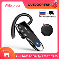 New Bee Bluetooth Headset Wireless Earphones Headphones with Mic 24Hrs Earbuds Single Earpiece Mini Handsfree for Driver Office