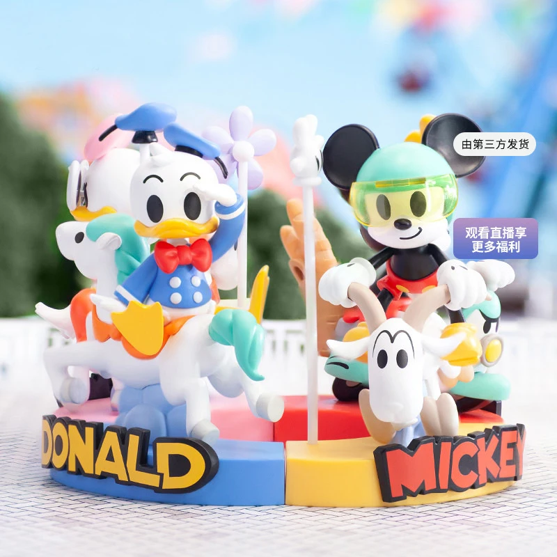 Disney Mickey and Friends Carousel Series Blind Box Toy Kawaii Doll Gift Action Figure Collectible Figurine Model Mystery Box