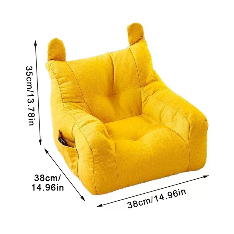 Мягкий маленький диван-кресло, удобный эргономичный диван для гостиной, ленивый диван с сумкой для хранения, детский диван-кресло с медведем для мальчиков и девочек