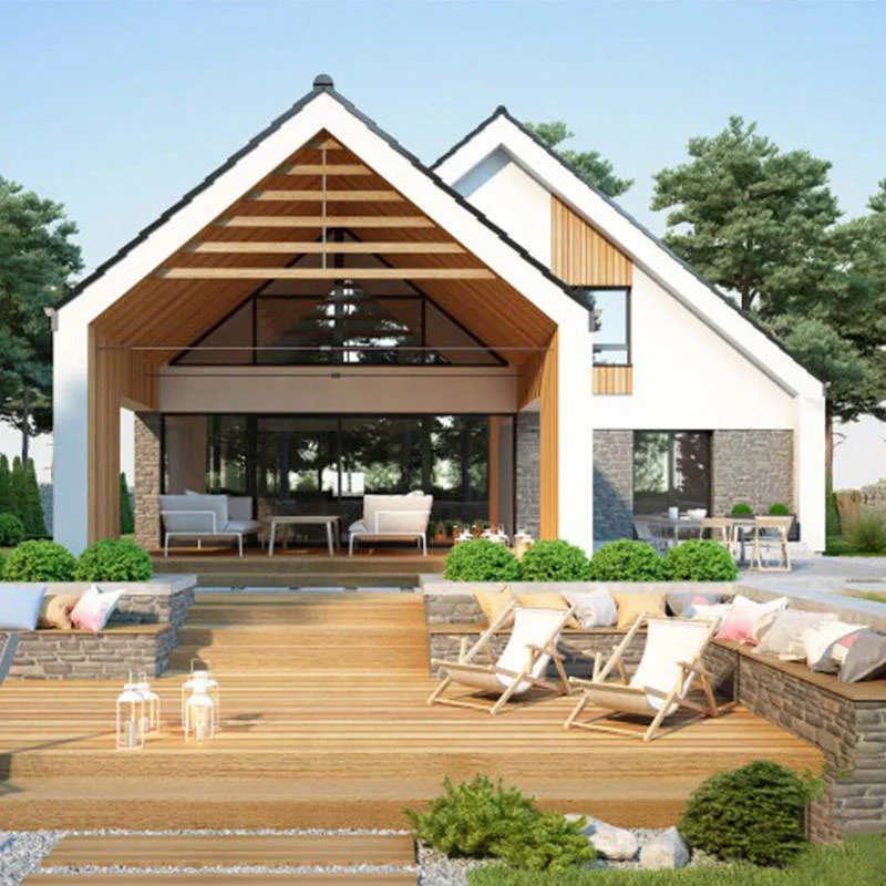 Contemporary Luxury Modular Steel Frame Villa with Quick Assembly and Multi-functional Applications