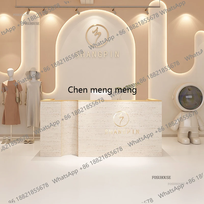 

Стойка ресепшн z10Nordic класса люкс, дизайнерская стойка для бара, магазина одежды, салона красоты, небольшого магазина