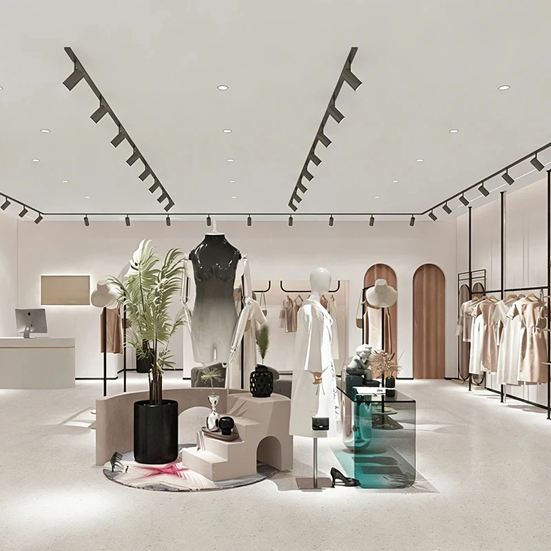 

Customize.Store Design Women's Boutique Clothing Store Factory Clothing Display Rack