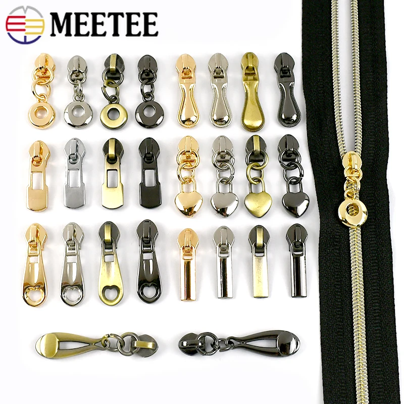 

10-30Pcs 3# Zipper Sliders for Nylon Zippers Tape Bags Jackets Zip Puller Clothes Replacement Repair Kits DIY Sewing Accessories