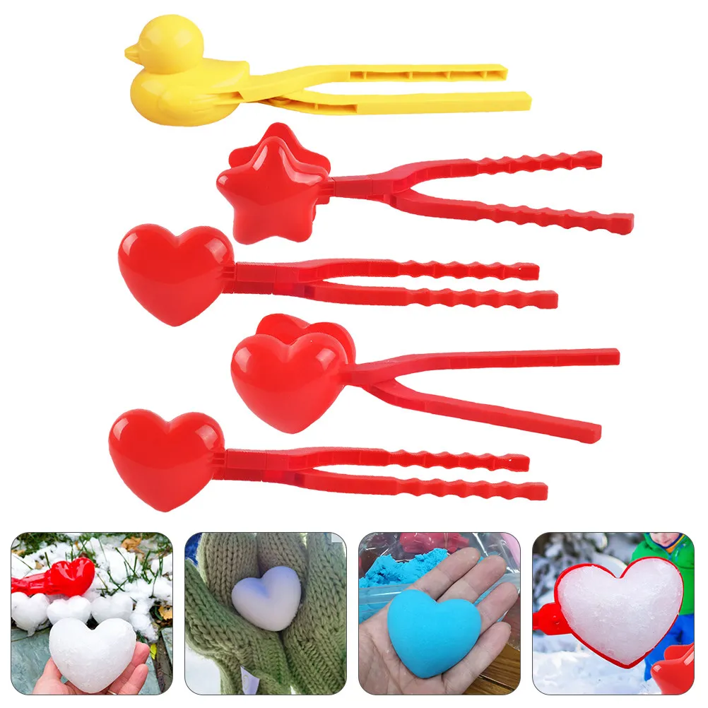 5Pcs Clips Outdoor Maker Tool Kids Winter Activity Set for Making Heart Shaped Quickly Safely Prevent